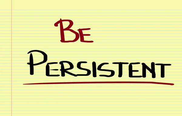 Jadilah Konsep Persisten — Stok Foto