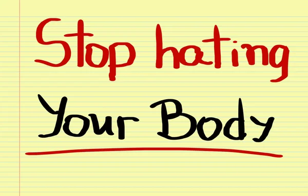 Stop Hating Your Body concept — Stock Photo, Image