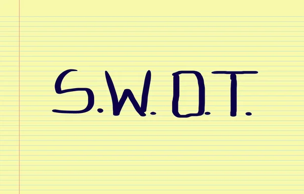 Koncepcja SWOT — Zdjęcie stockowe