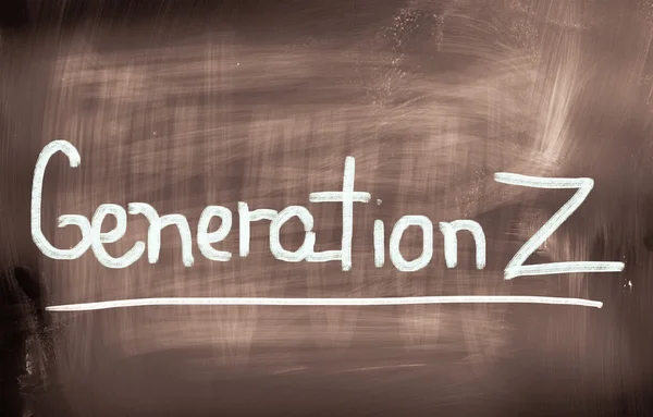 Generation Z koncept Stockbild