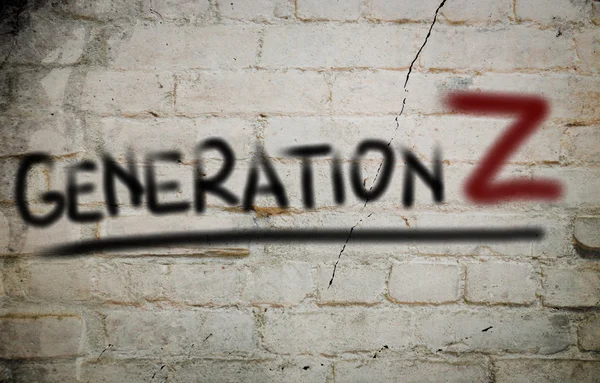 Generation Z koncept — Stockfoto