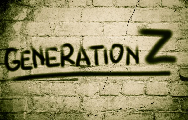 Έννοια της γενιάς Z — Φωτογραφία Αρχείου