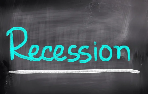 Concetto di recessione — Foto Stock