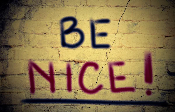 Be Nice Concept — Stock Photo, Image