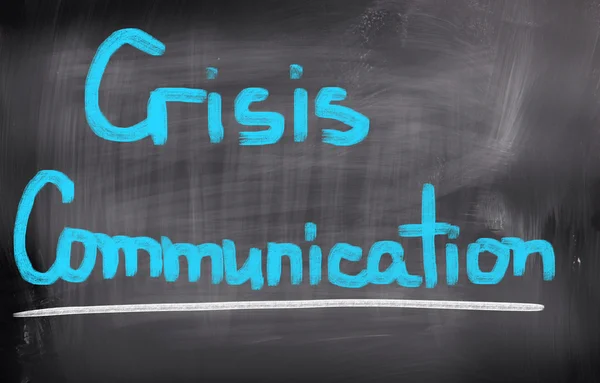 Concept de communication de crise — Photo