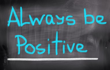 Always Be Positive Concept clipart