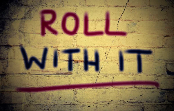 Roll With It Concepto — Foto de Stock