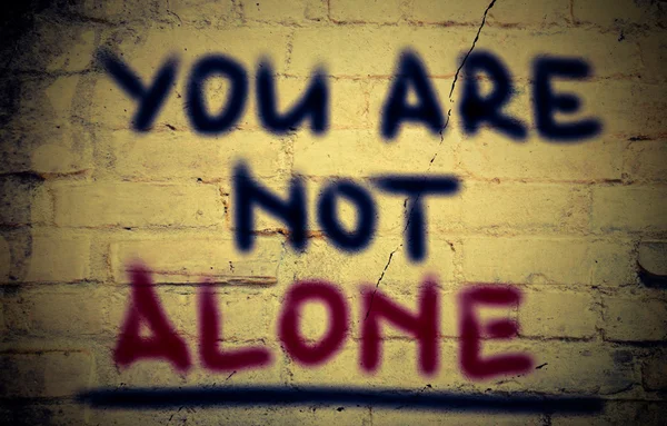 You Are Not Alone Concept — Stock Photo, Image