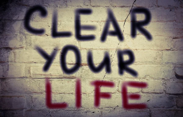 Clear your life concept — Stockfoto