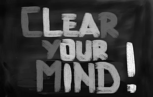 Limpe seu conceito de mente — Fotografia de Stock