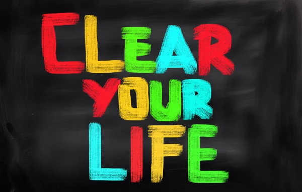 Clear your life concept — Stockfoto