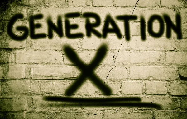 X generáció fogalmát — Stock Fotó