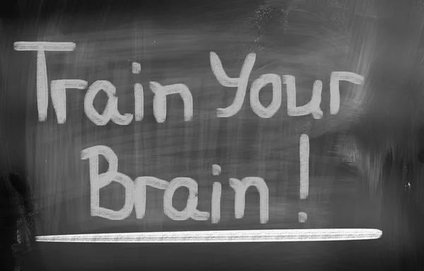 Тренуйте концепцію мозку — стокове фото