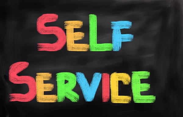 Concetto di self service — Foto Stock