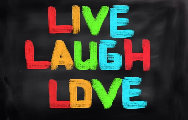 Viver rir conceito de amor — Fotografia de Stock