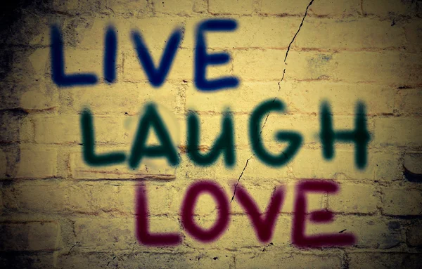 Live Laugh Love Concept — Stockfoto