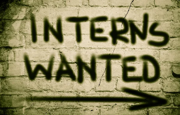 Interns Wanted Concept — Stock Photo, Image