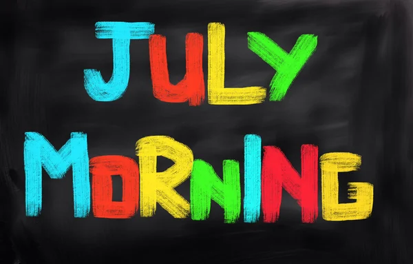7 月の朝の概念 — ストック写真