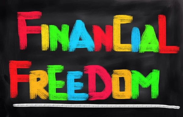 Conceito de liberdade financeira — Fotografia de Stock