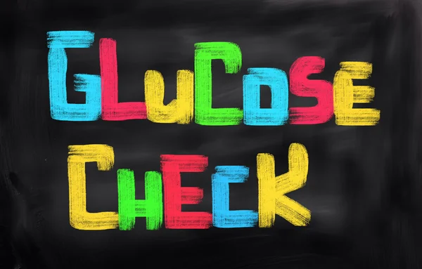 Koncepce kontroly glukózy — Stock fotografie