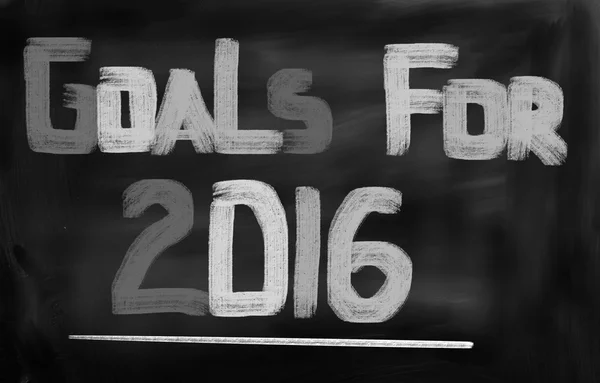 Goals For 2016 Concept — Stock Photo, Image