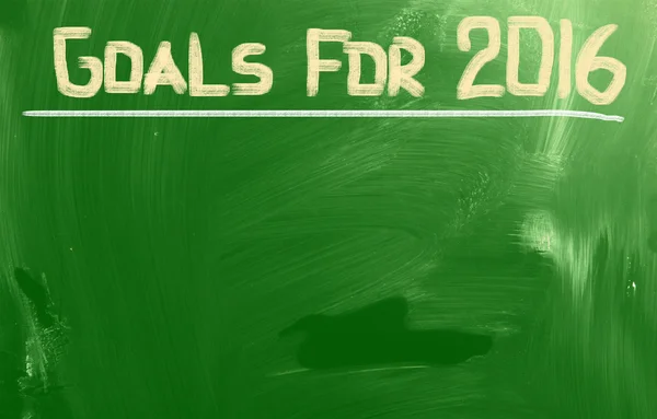 Goals For 2016 Concept — Stock Photo, Image