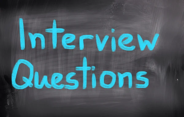Interview Questions Concept — Stock Photo, Image