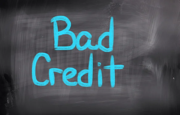 Conceito de crédito ruim — Fotografia de Stock