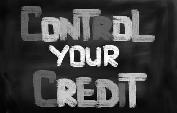 Controle su concepto de crédito —  Fotos de Stock