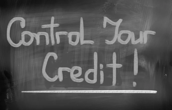 Controle van uw Credit-Concept — Stockfoto