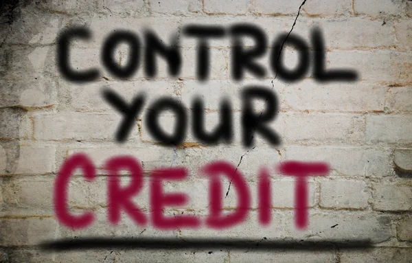 Controle van uw Credit-Concept — Stockfoto