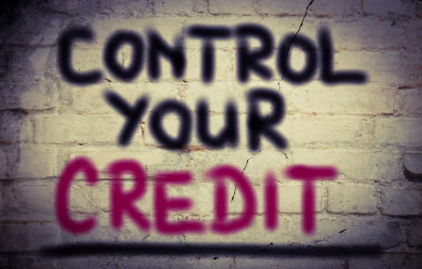 Controle van uw Credit-Concept — Stockfoto