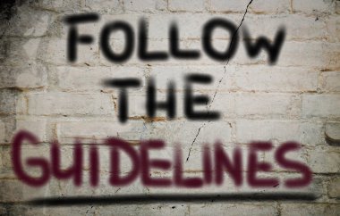 Follow The Guidelines Concept clipart