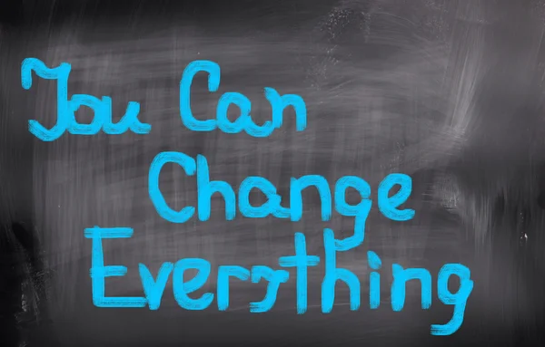 You Can Change Everything Concept — Stock Photo, Image