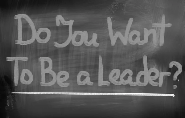 Voulez-vous être un concept de leader — Photo