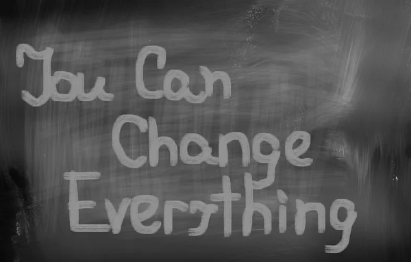 You Can Change Everything Concept — Stock Photo, Image