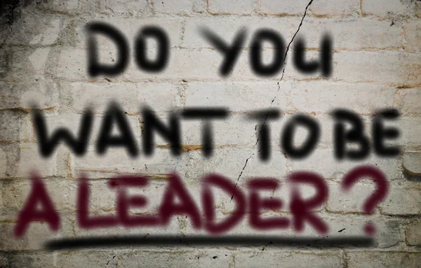 Wilt u een Leader-Concept worden — Stockfoto