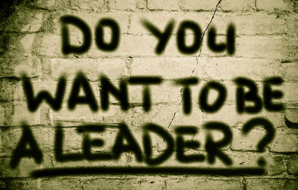 Do You Want To Be A Leader Concept — Stock Photo, Image