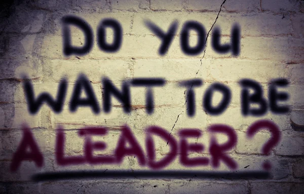 Do You Want To Be A Leader Concept — Stock Photo, Image
