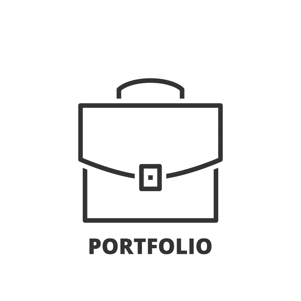 Line icon. Portfolio — Stock Vector