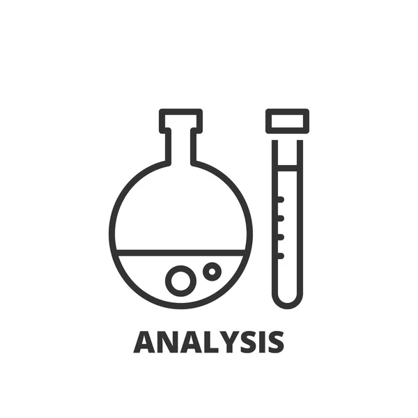 Line icon. Analysis — Stock Vector