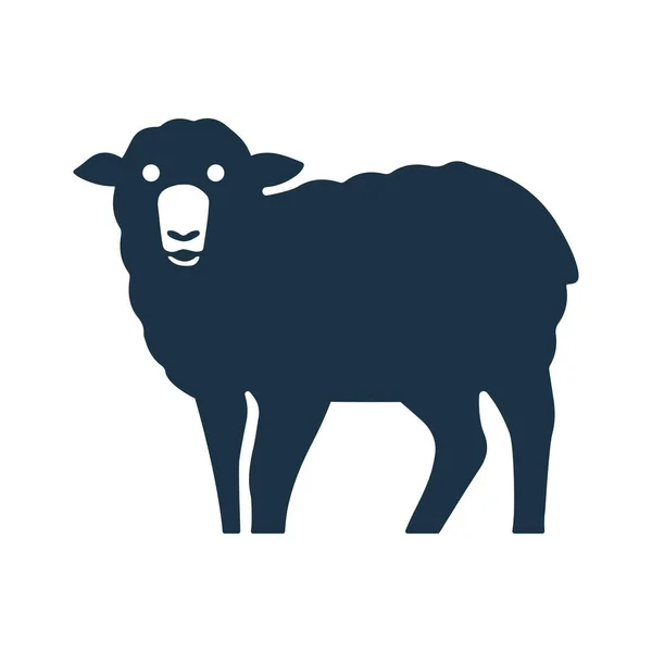 Cowshed Icoon Eenvoudig Plat Ontwerp — Stockfoto