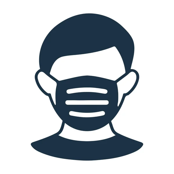Coronavírus Ícone Máscara Facial Uso Perfeito Para Projetar Desenvolver Sites — Fotografia de Stock