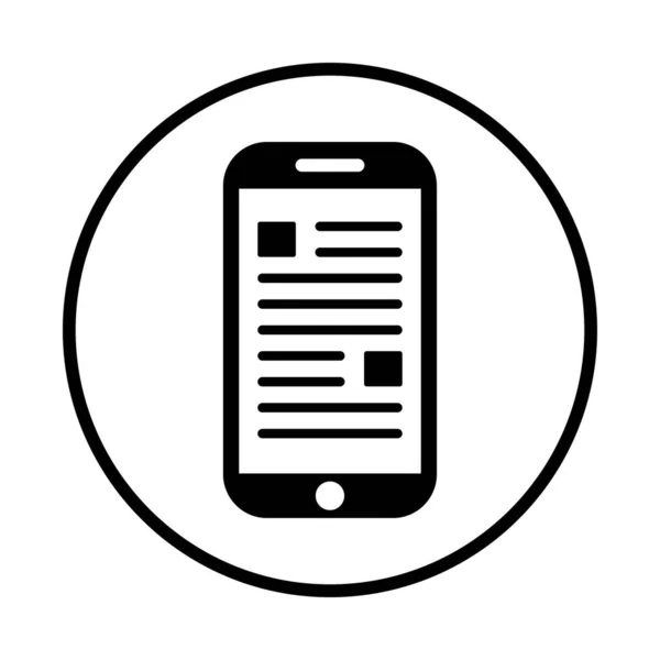 App Suivre Icône Mobile Utilisation Des Fins Commerciales Presse Écrite — Photo