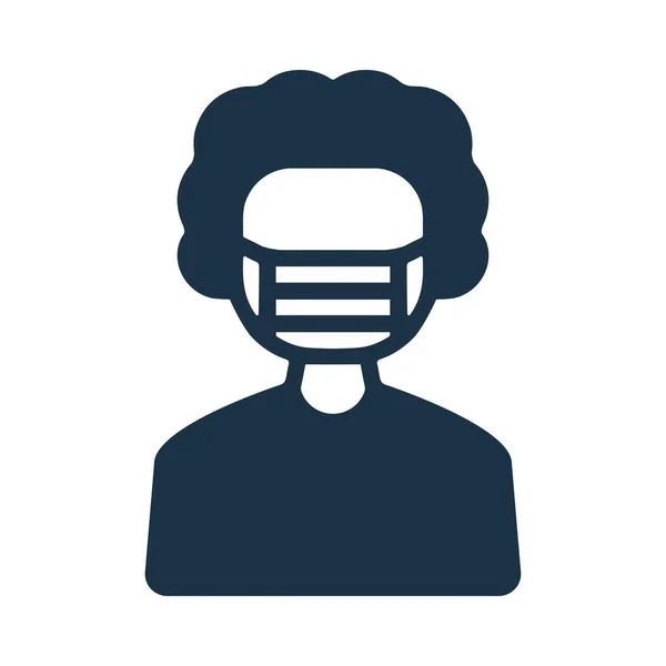 Covid Man Mask Icon File Eps Vettoriale Utilizzo Perfetto Supporti — Foto Stock