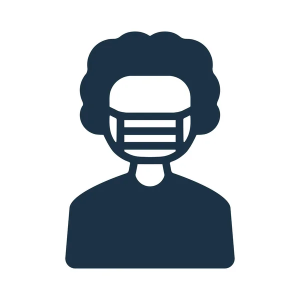 Covid Man Mask Icon Vector Epsファイル 印刷メディア ウェブ ストック画像 商用利用 — ストック写真