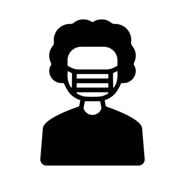 Covid Man Mask Icon Vector Eps File Перфектное Использование Печатных — стоковое фото