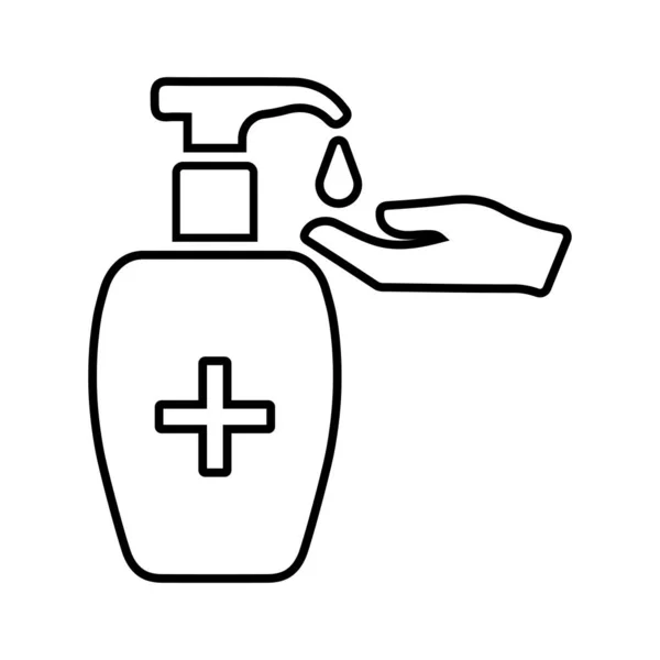 Coronavirus Sanitizer Icon Vector Eps Файл Ідеальне Використання Друкованих Видань — стокове фото