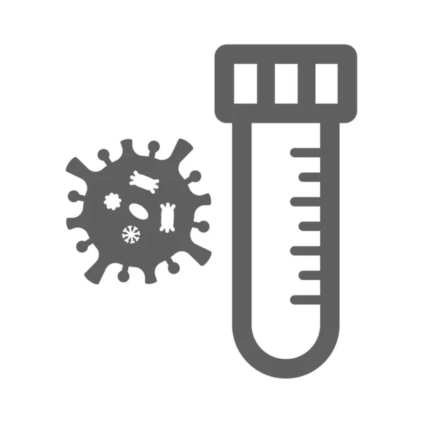 Coronavirus Test Lab Icoon Vector Eps Bestand Perfect Gebruik Voor — Stockfoto