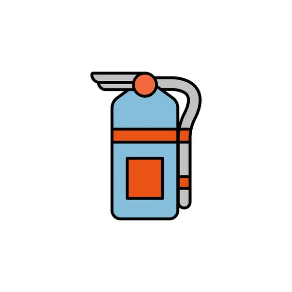 Extinguisher Fire Extinguisher Protection Line Colored Icon Elements Airport Travel — 图库矢量图片